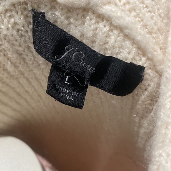 J. Crew Knit Cream Cardigan Size L - Picture 5 of 6